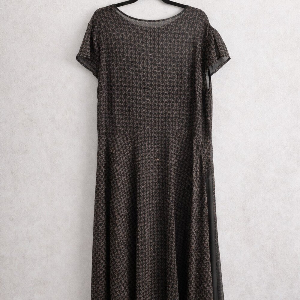 IEENA by Mac Duggal Size 20 Studded Metallic Formal Evening Dress